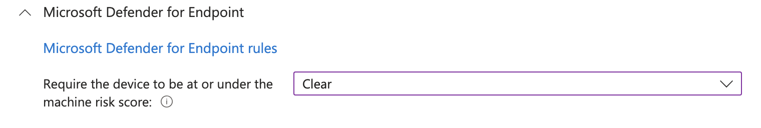 Microsoft Defender for Endpoint machine risk requirements